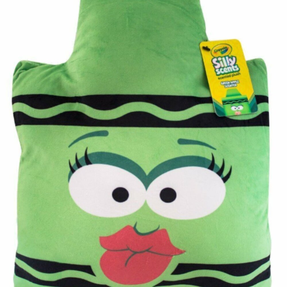 Scentco Crayola Silly Scents Smillows Scented Stuffed Plush, Green Apple-RARE
